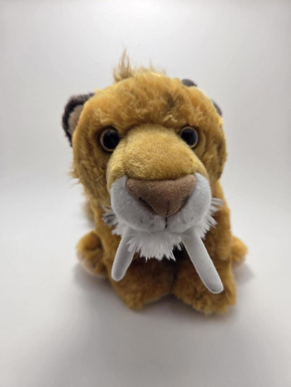 Vintage Wild Republic Sabor Tooth Tiger Stuffed Animal Soft Plush (11 inch)